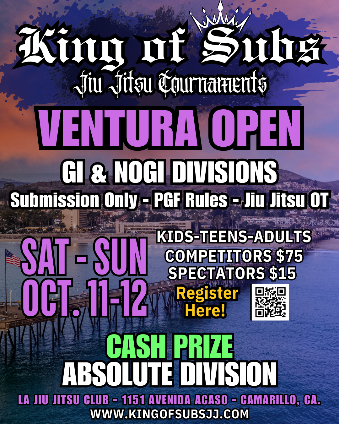 Ventura Open GI & NOGI flyer